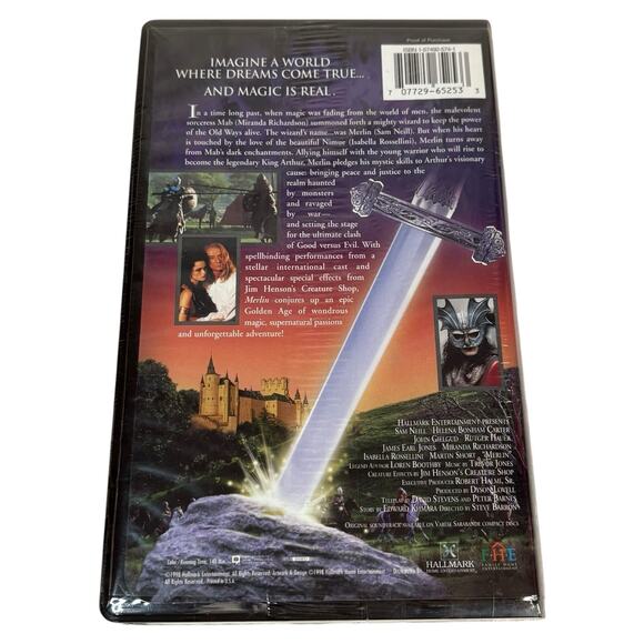 SEALED VTG "Merlin" (VHS, 1998) Hallmark Entertainment Fantasy Tape BRAND NEW - Picture 4 of 14
